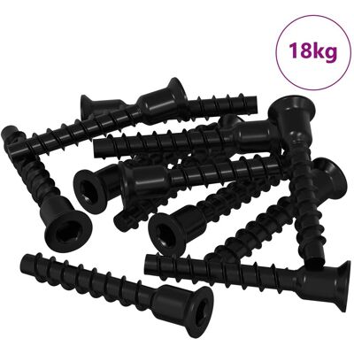 vidaXL Śruba z gniazdem i główką sferyczną 3072 pcs Czarny 10 x 40 mm vidaXL Śruba z gniazdem i główką sferyczną 3072 pcs Czarny 10 x 40 mm