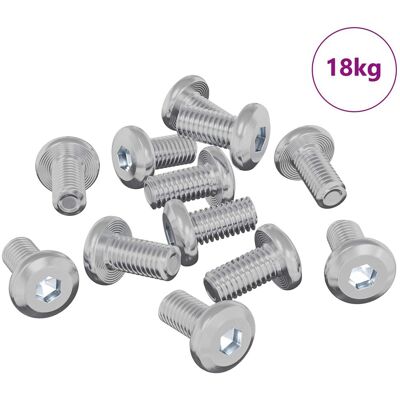 vidaXL Śruba Zablokowująca Gładki 4865 pcs Srebrny Stal vidaXL Śruba Zablokowująca Gładki 4865 pcs Srebrny Stal