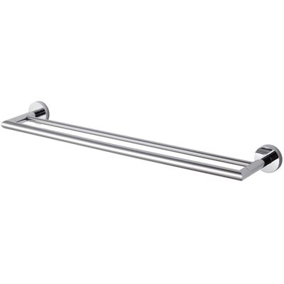 Wieszak łazienkowy reling na ręczniki podwójny ścienny chrom 65 cm STELLA Classic 07.120 Wieszak łazienkowy reling na ręczniki podwójny ścienny chrom 65 cm STELLA Classic 07.120