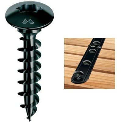 Wkręty do drewna Czarny Panelvit FC 5,5x35mm gniazdo TX 100sztuk MUSTAD Wkręty do drewna Czarny Panelvit FC 5,5x35mm gniazdo TX 100sztuk MUSTAD