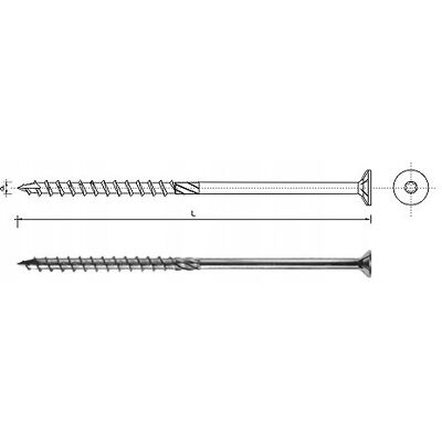 PGB WKRĘT DO DREWNA Z ŁBEM STOŻKOWYM NA TORX 5*70MM T25 - 200.0 SZT - SPKS 5*70 PGB WKRĘT DO DREWNA Z ŁBEM STOŻKOWYM NA TORX 5*70MM T25 - 200.0 SZT - SPKS 5*70