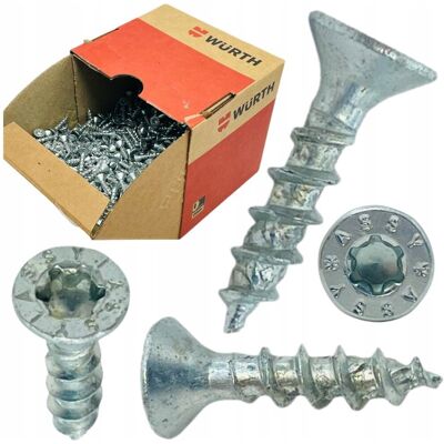 Würth Wkręty ASSY DO ŁĄCZNIKÓW Wurth 4x20 mm do drewna mebli ocynk rw20 1000 szt Würth Wkręty ASSY DO ŁĄCZNIKÓW Wurth 4x20 mm do drewna mebli ocynk rw20 1000 szt