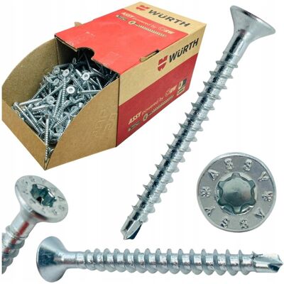 Würth Wkręty ASSY konfirmaty Wurth 4x40mm DO DREWNA UNIWERSALNE rw20 4P CS 500szt Würth Wkręty ASSY konfirmaty Wurth 4x40mm DO DREWNA UNIWERSALNE rw20 4P CS 500szt