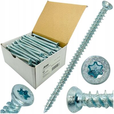 ARVEX Wkręty DO OŚCIEŻNIC okien drzwi 7,5x132 śruby do betonu stożkowe torx 100st ARVEX Wkręty DO OŚCIEŻNIC okien drzwi 7,5x132 śruby do betonu stożkowe torx 100st