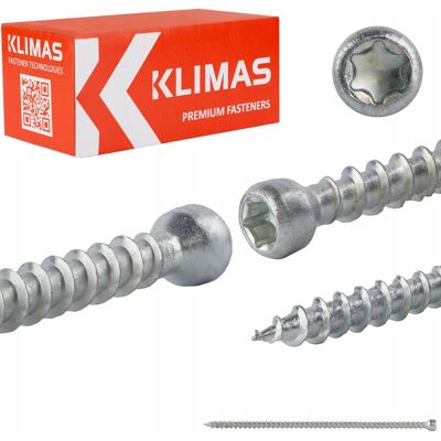 KLIMAS Wkręt-Met - WKFC-06160 - 6x160 mm - TX-30 - Śruba KLIMAS Wkręt-Met - WKFC-06160 - 6x160 mm - TX-30 - Śruba