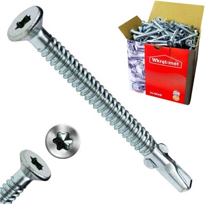 KLIMAS Wkręty Samowiercące Drewno-Stal Torx 6,3X50 250Szt KLIMAS Wkręty Samowiercące Drewno-Stal Torx 6,3X50 250Szt