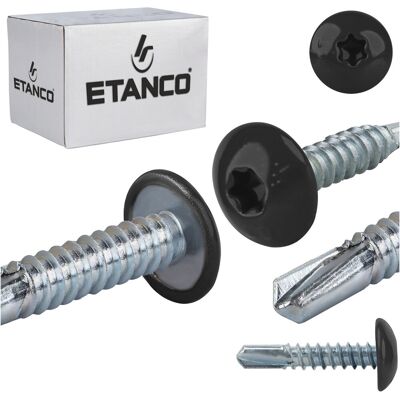 Wkręty samowiercące Etanco GT5 PH 5,5x25 mm RAL 9005 500szt Wkręty samowiercące Etanco GT5 PH 5,5x25 mm RAL 9005 500szt