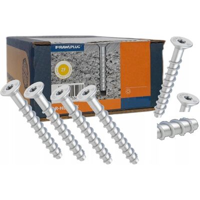 Inny producent WKRĘTY ŚRUBY DO BETONU OCYNK ŁEB STOŻKOWY HARTOWANY 8/10,4x90 mm 100szt Inny producent WKRĘTY ŚRUBY DO BETONU OCYNK ŁEB STOŻKOWY HARTOWANY 8/10,4x90 mm 100szt