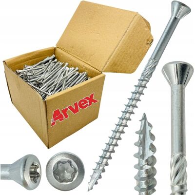 Wkręty tarasowe NIERDZEWNE 5x60mm TORX C2 do tarasu drewna WTR Arvex 200szt Wkręty tarasowe NIERDZEWNE 5x60mm TORX C2 do tarasu drewna WTR Arvex 200szt