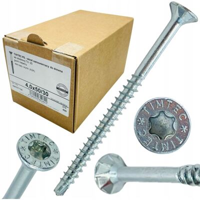Würth Wkręty TIMTEC PLUS konfirmaty Wurth 4x50 DO DREWNA samowiercące tx20 500szt Würth Wkręty TIMTEC PLUS konfirmaty Wurth 4x50 DO DREWNA samowiercące tx20 500szt