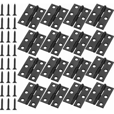 Inny producent ZAWIASY 44X32X1MM CZARNE STAL NIERDZEWNA SKŁADANE METALOWE DO DRZWI OKIEN Inny producent ZAWIASY 44X32X1MM CZARNE STAL NIERDZEWNA SKŁADANE METALOWE DO DRZWI OKIEN