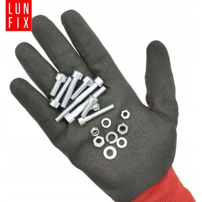 LUN FIX Zestaw śruby imbusowe nakrętki i podkładki M5-M6 540szt mix ocynk+organizer LUN FIX Zestaw śruby imbusowe nakrętki i podkładki M5-M6 540szt mix ocynk+organizer
