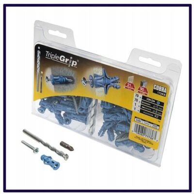 Inny producent Zestaw TripleGrip - kołki uniwersalny do GK i muru Inny producent Zestaw TripleGrip - kołki uniwersalny do GK i muru