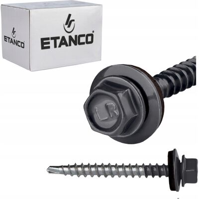Etanco FARMERY CZARNE Z PODKŁADKĄ WKRĘTY Z PODKŁADKĄ USZCZELKĄ 4,8 x 50 mm Etanco FARMERY CZARNE Z PODKŁADKĄ WKRĘTY Z PODKŁADKĄ USZCZELKĄ 4,8 x 50 mm