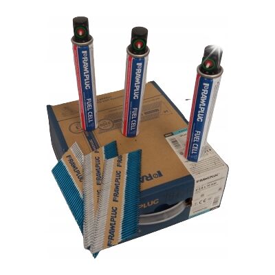 Gwoździe Rawlplug 2,8x70 ocynk DRG 3300szt + GAZ Gwoździe Rawlplug 2,8x70 ocynk DRG 3300szt + GAZ