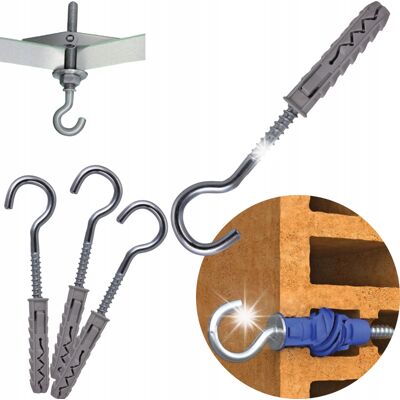 Inny producent Kołek ramowy wkręt sufitowy rozporowy z hakiem sufitowym 10x50mm100szt hak Inny producent Kołek ramowy wkręt sufitowy rozporowy z hakiem sufitowym 10x50mm100szt hak