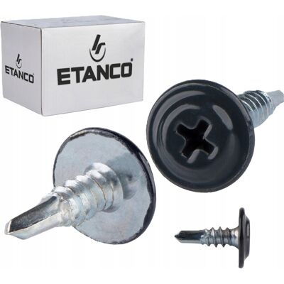 Etanco ŁĄCZNIKI MONTAŻOWE GRAFITOWE STALOWE TRWAŁE MOCNE SOLIDNE 4,2x13 mm Etanco ŁĄCZNIKI MONTAŻOWE GRAFITOWE STALOWE TRWAŁE MOCNE SOLIDNE 4,2x13 mm