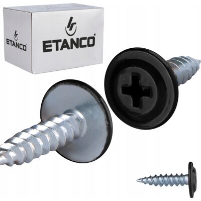 Etanco ŁĄCZNIKI MONTAŻOWE SOLIDNE WYTRZYMAŁE RAL 9005 4,2x16 mm Etanco ŁĄCZNIKI MONTAŻOWE SOLIDNE WYTRZYMAŁE RAL 9005 4,2x16 mm