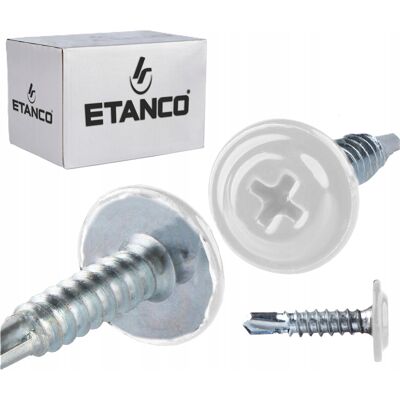 Etanco ŁĄCZNIKI MONTAŻOWE STALOWE BIAŁE TRWAŁE SOLIDNE MOCNE 4,2x19 mm Etanco ŁĄCZNIKI MONTAŻOWE STALOWE BIAŁE TRWAŁE SOLIDNE MOCNE 4,2x19 mm