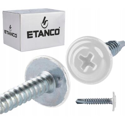 Etanco ŁĄCZNIKI MONTAŻOWE STALOWE BIAŁE TRWAŁE SOLIDNE MOCNE 4,2x25 mm Etanco ŁĄCZNIKI MONTAŻOWE STALOWE BIAŁE TRWAŁE SOLIDNE MOCNE 4,2x25 mm