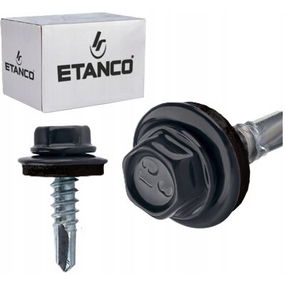 Etanco SAMOWIERCĄCE WKRĘTY DO METALU STALI BLACHY Z PODKŁADKĄ 4,8x19 mm Etanco SAMOWIERCĄCE WKRĘTY DO METALU STALI BLACHY Z PODKŁADKĄ 4,8x19 mm