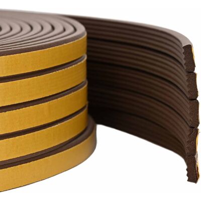 vidaXL Samoprzylepna uszczelka okienna brązowy 8 x 3 mm 25 m Guma EPDM vidaXL Samoprzylepna uszczelka okienna brązowy 8 x 3 mm 25 m Guma EPDM