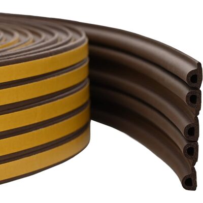 vidaXL Samoprzylepna uszczelka okienna brązowy 9 x 6 mm 50 m Guma EPDM vidaXL Samoprzylepna uszczelka okienna brązowy 9 x 6 mm 50 m Guma EPDM