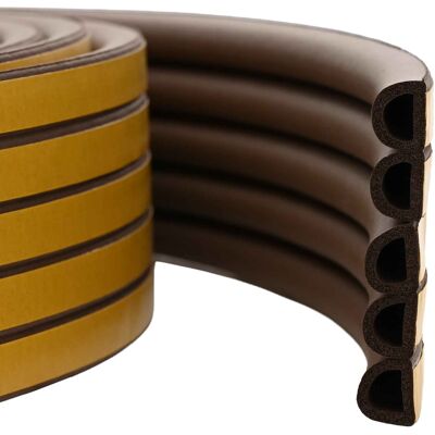 vidaXL Samoprzylepna uszczelka okienna brązowy 9 x 8 mm 25 m Guma EPDM vidaXL Samoprzylepna uszczelka okienna brązowy 9 x 8 mm 25 m Guma EPDM