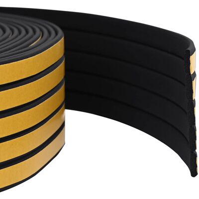 vidaXL Samoprzylepna uszczelka okienna Czarny 8 x 2 mm 25 m Guma EPDM vidaXL Samoprzylepna uszczelka okienna Czarny 8 x 2 mm 25 m Guma EPDM