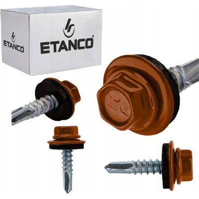 Etanco WKRĘTY DO BLACHY STALI METALU SAMOWIERCĄCE Z PODKŁADKĄ 4,8x19 mm Etanco WKRĘTY DO BLACHY STALI METALU SAMOWIERCĄCE Z PODKŁADKĄ 4,8x19 mm