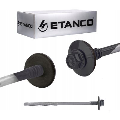 Etanco WKRETY DO DREWNA STALOWE MOCNE SAMOWIERCĄCE ANTRACYTOWE 125 mm Etanco WKRETY DO DREWNA STALOWE MOCNE SAMOWIERCĄCE ANTRACYTOWE 125 mm