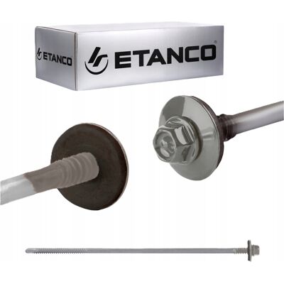 Etanco WKRETY DO DREWNA STALOWE MOCNE SAMOWIERCĄCE SREBRNE 200 mm Etanco WKRETY DO DREWNA STALOWE MOCNE SAMOWIERCĄCE SREBRNE 200 mm