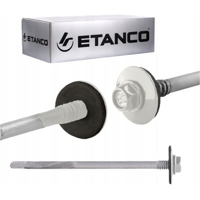 Etanco WKRETY DO KONSTRUKCJI SOLIDNE STALOWE BIAŁE TRWAŁE MOCNE 150 mm Etanco WKRETY DO KONSTRUKCJI SOLIDNE STALOWE BIAŁE TRWAŁE MOCNE 150 mm