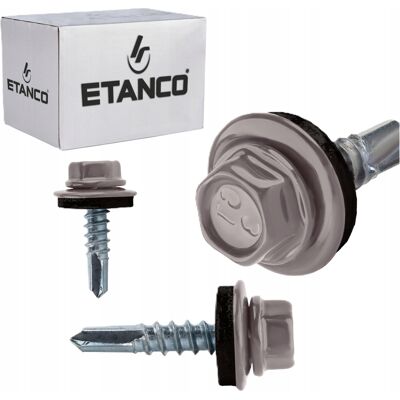 Etanco WKRĘTY DO STALI BLACHY METALU SAMOWIERCĄCE Z PODKŁADKĄ 4,8x19 mm Etanco WKRĘTY DO STALI BLACHY METALU SAMOWIERCĄCE Z PODKŁADKĄ 4,8x19 mm