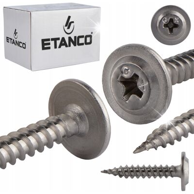 Wkręty podkładkowe do drewna 4,2x25mm Nierdzewne A2 INOX 500st Etanco GMZ-S Wkręty podkładkowe do drewna 4,2x25mm Nierdzewne A2 INOX 500st Etanco GMZ-S
