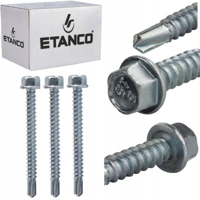 Etanco WKRĘTY SAMOWIERCĄCE STAL BLACHĘ METAL NA KLUCZ NASADOWY 5,5x50 mm Etanco WKRĘTY SAMOWIERCĄCE STAL BLACHĘ METAL NA KLUCZ NASADOWY 5,5x50 mm