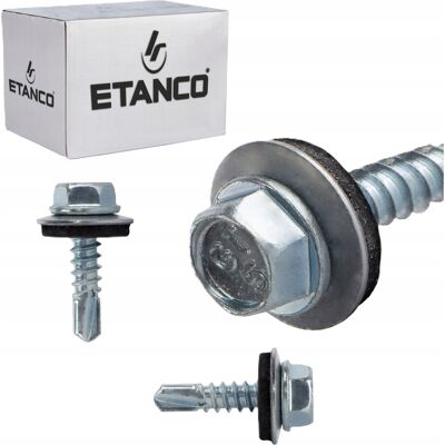 Etanco WKRĘTY STALOWE DO STALI METALU OCYNKOWANE SAMOWIERCĄCE 5,5x19 mm Etanco WKRĘTY STALOWE DO STALI METALU OCYNKOWANE SAMOWIERCĄCE 5,5x19 mm