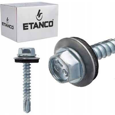 Etanco WKRĘTY Z WIERTEŁKIEM PODKŁADKĄ USZCZELKĄ OCYNKOWANE 5,5x32 mm Etanco WKRĘTY Z WIERTEŁKIEM PODKŁADKĄ USZCZELKĄ OCYNKOWANE 5,5x32 mm