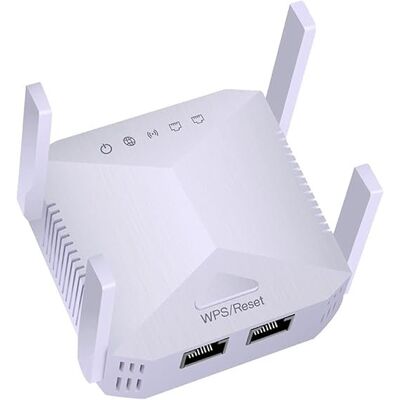 Inny producent Wzmacniacz Sygnału WiFi Repeater Router 4 Anteny LAN EEAABBR 200m2 Inny producent Wzmacniacz Sygnału WiFi Repeater Router 4 Anteny LAN EEAABBR 200m2