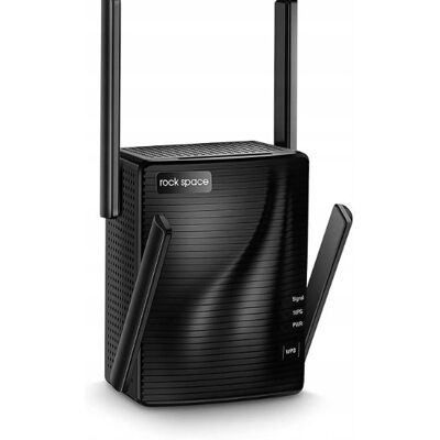 Inny producent Wzmacniacz sygnału WiFi Rock Space 2100 Mb/s czarny Inny producent Wzmacniacz sygnału WiFi Rock Space 2100 Mb/s czarny