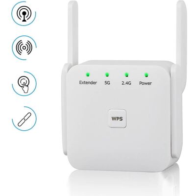 Inny producent Wzmacniacz Wi-Fi Repeater 2,4 G 5G 1200Mbps 4 anteny Inny producent Wzmacniacz Wi-Fi Repeater 2,4 G 5G 1200Mbps 4 anteny