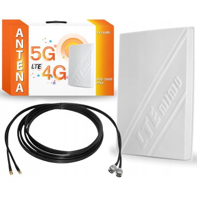 Inny producent Antena Lte 4g 5g Huawei B535-232 Alcatel Hh40v Mimo 14 10m Kabla Kierunkowa Do Routera Internetowego, Helikalna, Yagi, Złącze Sma Inny producent Antena Lte 4g 5g Huawei B535-232 Alcatel Hh40v Mimo 14 10m Kabla Kierunkowa Do Routera Internetowego, Helikalna, Yagi, Złącze Sma