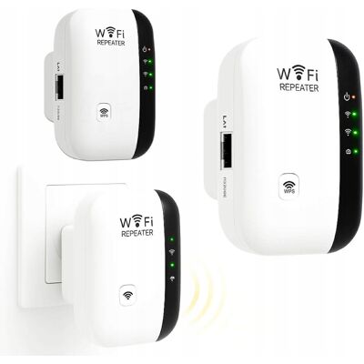 Inny producent WZMACNIACZ SYGNAŁU WIFI REPEATER 300Mb/sMOCNY ZASIĘG INTERNETU W CAŁYM DOMU Inny producent WZMACNIACZ SYGNAŁU WIFI REPEATER 300Mb/sMOCNY ZASIĘG INTERNETU W CAŁYM DOMU
