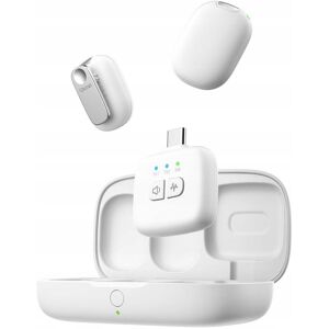 2x Mikrofon Bezprzewodowy 3w1 Na Usb-c Lightning Mini Jack 3,5mm / Ulanzi / A30 Biały 2x Mikrofon Bezprzewodowy 3w1 Na Usb-c Lightning Mini Jack 3,5mm / Ulanzi / A30 Biały