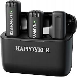 Inny producent Bezprzewodowy podwójny mikrofon happoyeer Inny producent Bezprzewodowy podwójny mikrofon happoyeer