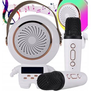 VERK GROUP Bezprzewodowy przenośny zestaw do karaoke głośnik bluetooth + 2x mikrofon VERK GROUP Bezprzewodowy przenośny zestaw do karaoke głośnik bluetooth + 2x mikrofon
