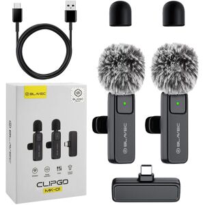 Blavec MK-01 2x Mikrofon Bezprzewodowy Krawatowy z Odbiornikiem USB-C Blavec MK-01 2x Mikrofon Bezprzewodowy Krawatowy z Odbiornikiem USB-C