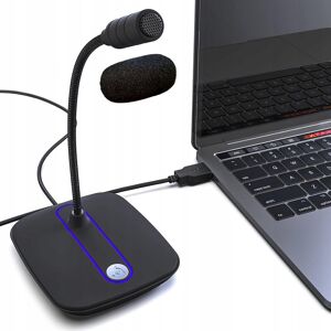 Inny producent KLIM C4 Mikrofon komputerowy z przyciskiem wyciszania HD - Mikrofon do gier Inny producent KLIM C4 Mikrofon komputerowy z przyciskiem wyciszania HD - Mikrofon do gier