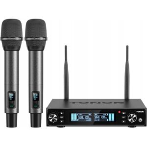 Inny producent Mikrofony bezprzewodowe TONOR UHF 2x60CH zestaw do karaoke/wesel 80m Inny producent Mikrofony bezprzewodowe TONOR UHF 2x60CH zestaw do karaoke/wesel 80m