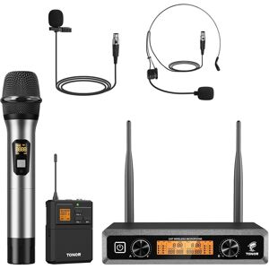TONOR TW821 Bezprzewodowy Mikrofon Nadajnik Odbiornik Karaoke Prezentacje TONOR TW821 Bezprzewodowy Mikrofon Nadajnik Odbiornik Karaoke Prezentacje